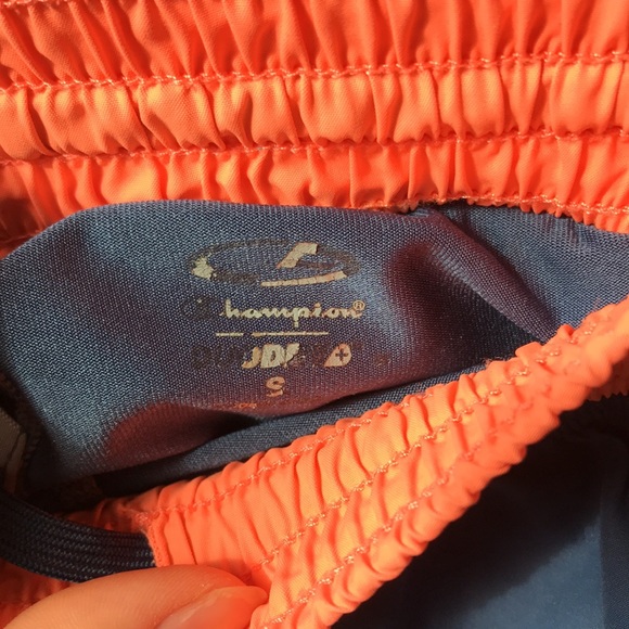 CHAMPION Orange and Blue Shorts Internally Lined - Picture 4 of 5